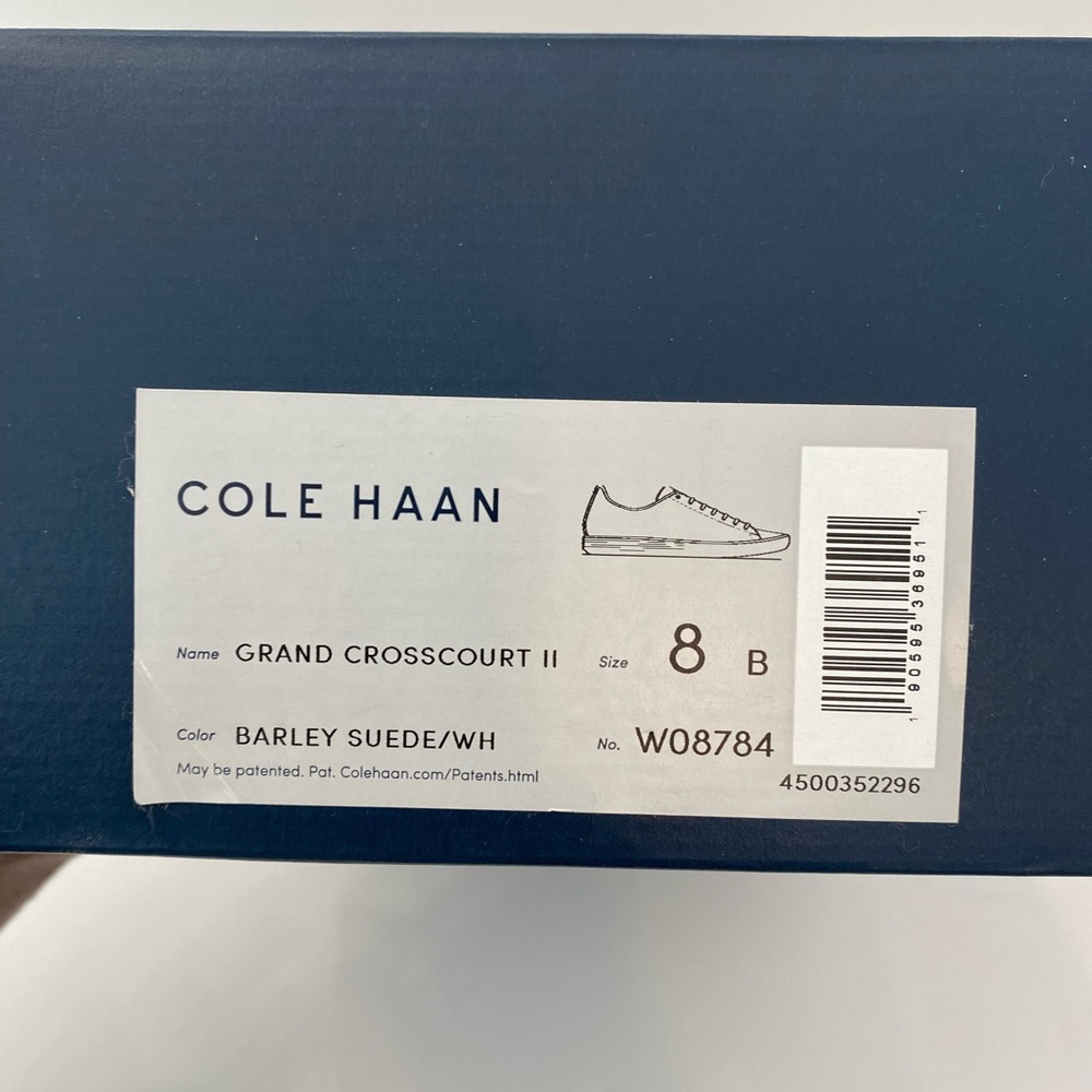 NEW Cole Haan Women's Beige Suede Sneakers size 8 Grand Crosscourt II - Picture 6 of 6